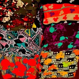 6 Pair of LulaRoe Disney tall and curvy leggings